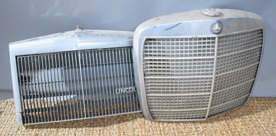 Lot 110 - A vintage Mercedes radiator car grille...