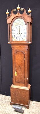 Lot 126 - An early 19th century mahogany cased long case...