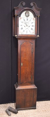 Lot 125 - A late 18th century Scottish long case clock...