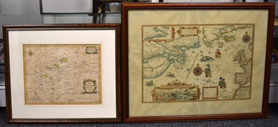 Lot 418 - Local interest: A 17th century map of Stamford...