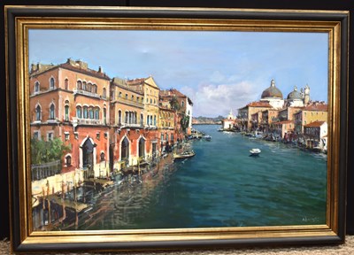 Lot 428 - Antonio Lannicelli (20th century): oil on...