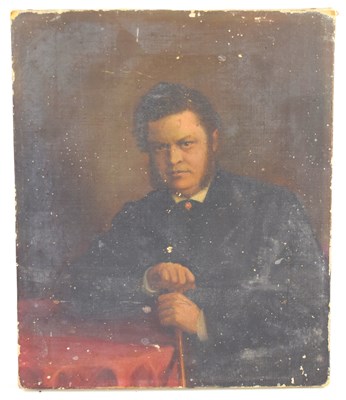Lot 369 - A 19th century oil on canavs painting of a...