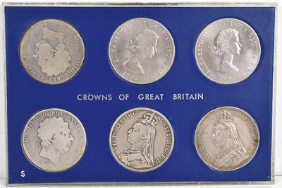 Lot 156 - A group of coins to include two George III...