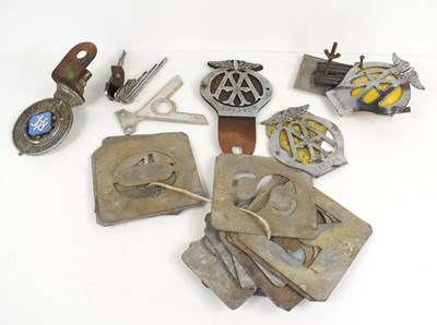 Lot 111 - A group of RAC and RAC car badges together...
