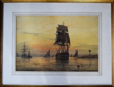 Lot 420 - Frederick James Aldridge (1850-1933): Sail to...
