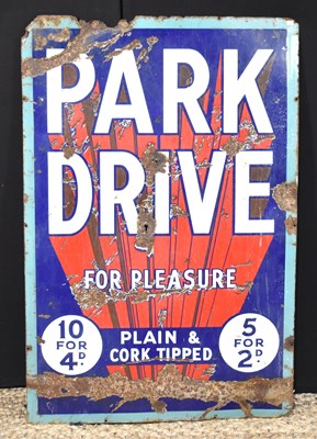 Lot 141 - A vintage Park Drive "For Pleasure" cigarette...