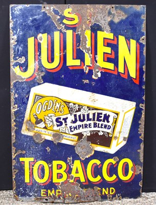 Lot 51 - Enamel Signs: A vintage Ogden's "St Julien"...