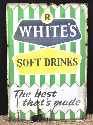 Lot 31 - Enamel Signs: A vintage R. White's Soft Drinks...