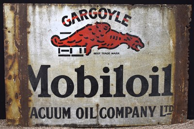 Lot 32 - Enamel Signs: A vintage Mobiloil...