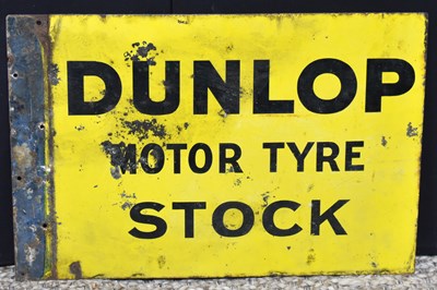 Lot 54 - Enamel Signs: "A vintage Dunlop "Motor Tyre"...