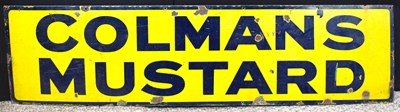 Lot 13 - Enamel Signs: A vintage Coleman's Mustard...
