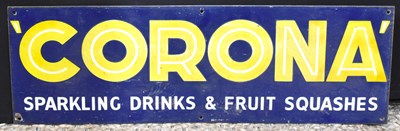 Lot 36 - Enamel Signs: A vintage 'Corona' Sparkling...