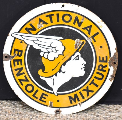 Lot 57 - Enamel Signs: A vintage 'National Benzol...