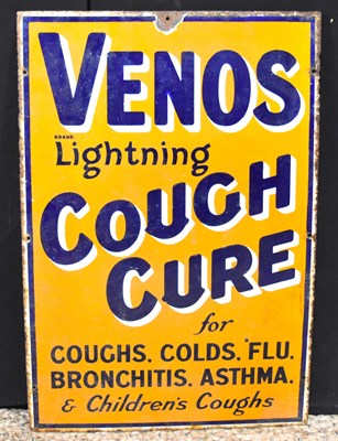 Lot 19 - Enamel Signs: A vintage 'Venos  Lighting Couch...