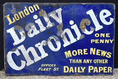 Lot 46 - Enamel Signs: A vintage 'London daily...