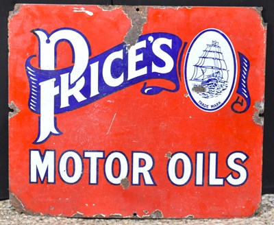 Lot 35 - Enamel Signs: A vintage 'Price's Motor Oils'...