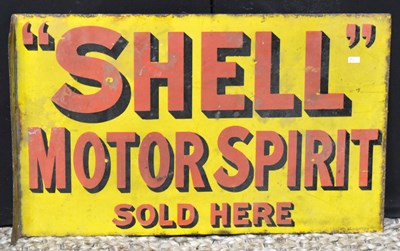 Lot 67 - Enamel Signs: A vintage 'Shell' Motor Spirit...