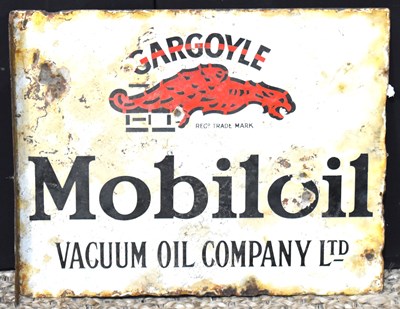 Lot 50 - Enamel Signs: A vintage Mobiloil 'Gargoyle'...
