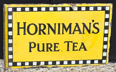 Lot 9 - Enamel Signs: A vintage 'Horniman's Pure Tea'...