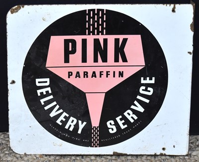 Lot 10 - Enamel Signs: A vintage 'Pink Paraffin'...