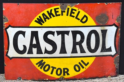 Lot 44 - Enamel Signs: A vintage 'Wakefield Castrol...