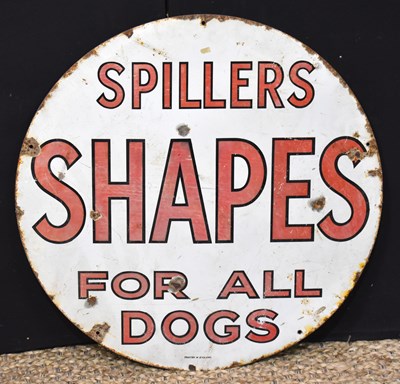 Lot 6 - Enamel Signs: A vintage 'Spillers Shapes For...
