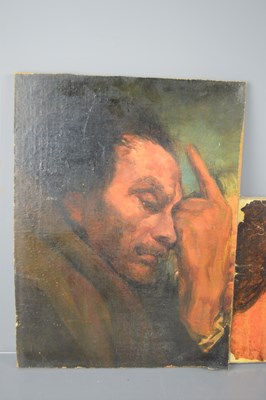 Lot 325a - An Italianate study of a man, his head thrown...