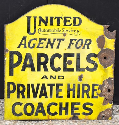 Lot 7 - Enamel Signs: A vintage 'United Automobile...
