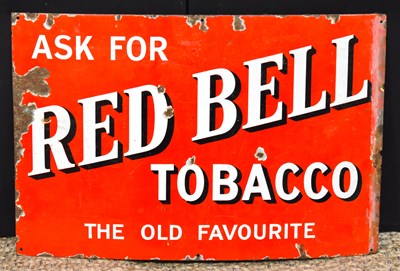 Lot 122 - Enamel Signs: A vintage ' Ask For "Red Bell...