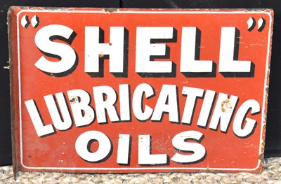Lot 130 - Enamel Signs: A vintage 'Shell Lubricating...