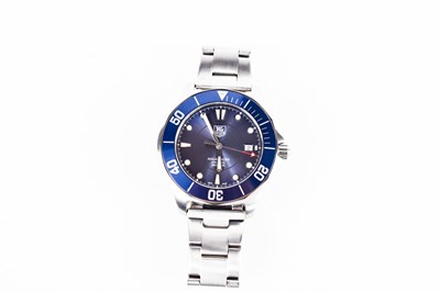 Lot 301 - A Tag Heuer 'Aquaracer' stainless steel...