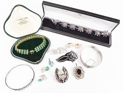 Lot 183 - A group of jewellery to include silver items;...