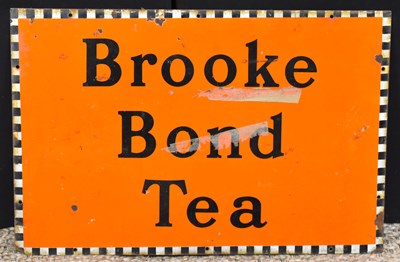 Lot 116 - Enamel Signs: A vintage 'Brooke Bond Tea'...