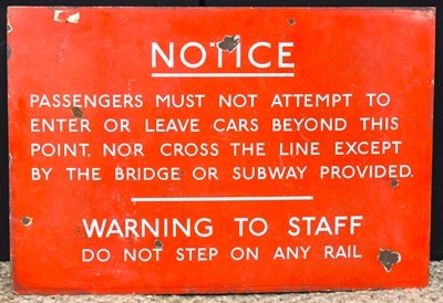 Lot 131 - Enamel Signs: A vintage London Transport...