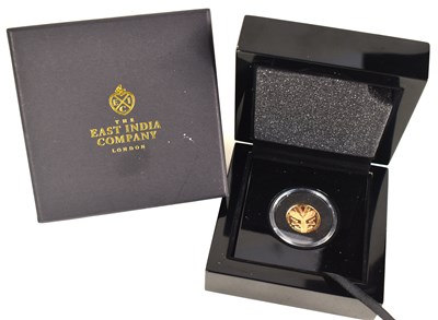 Lot 89 - An East India Company 22ct gold proof half...