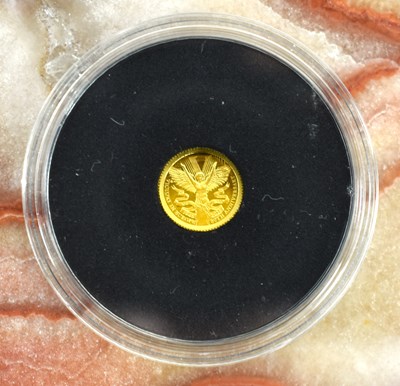 Lot 275 - A Hattons of London 1/8th 22ct gold sovereign,...