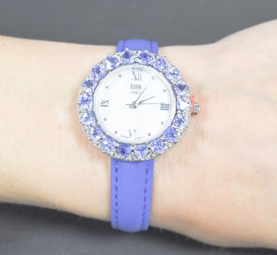 Lot 296 - An EON 1962 silver, tanzanite and zircon set...
