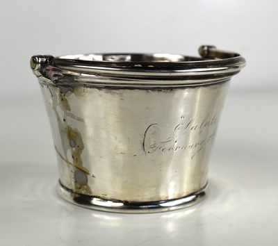 Lot 328 - A Georgian silver Christening bucket with...