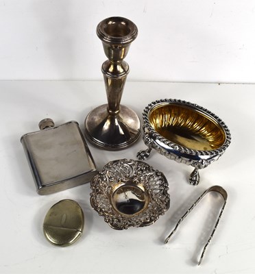 Lot 324 - A group of silver to include sugar nips with...