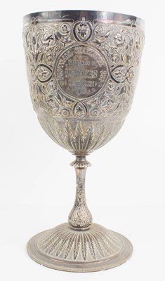 Lot 335 - A Football Challenge Cup silver trophy,...