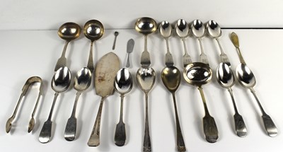 Lot 351 - A group of silver to include two Georgian...