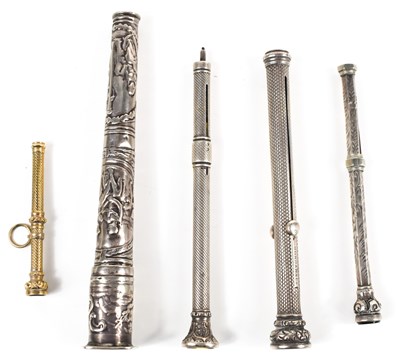 Lot 350 - A group of silver three silver Victorian...