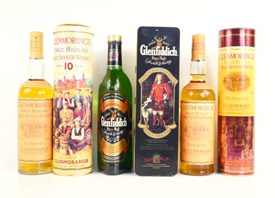 Lot 367 - Two bottles of Glenmorangie 10 year old single...