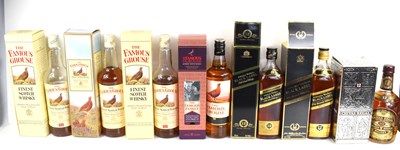 Lot 368 - A collection of Scotch whiskey to include four...