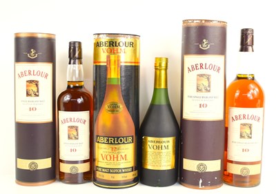 Lot 369 - Two bottles Aberlour 10 year old single...