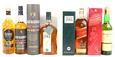 Lot 352 - A group of Scotch whisky to include Isle of...
