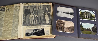 Lot 258 - A postcard album containing Edwardian and...