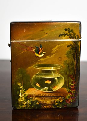 Lot 139 - A charming 19th century black lacquered and...