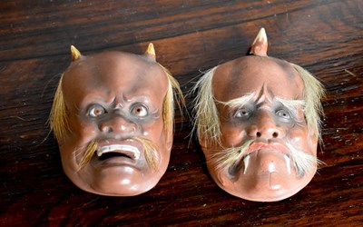 Lot 127 - A pair 19th century Japanese miniature Meiji...