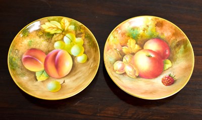 Lot 183 - A pair of Royal Worcester pin dishes, both...